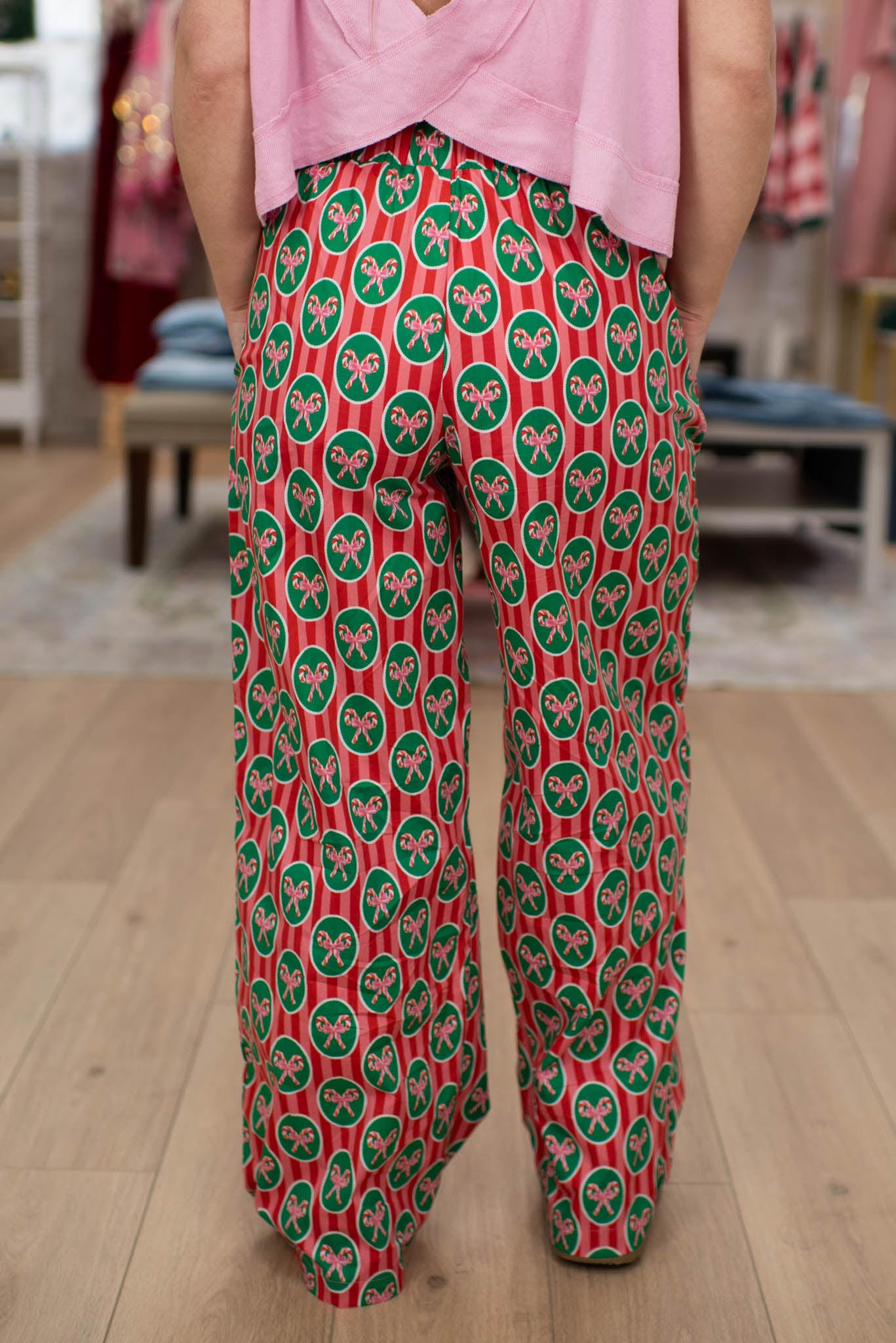 Christmas Bow PJ Pants
