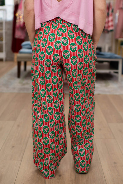 Christmas Bow PJ Pants