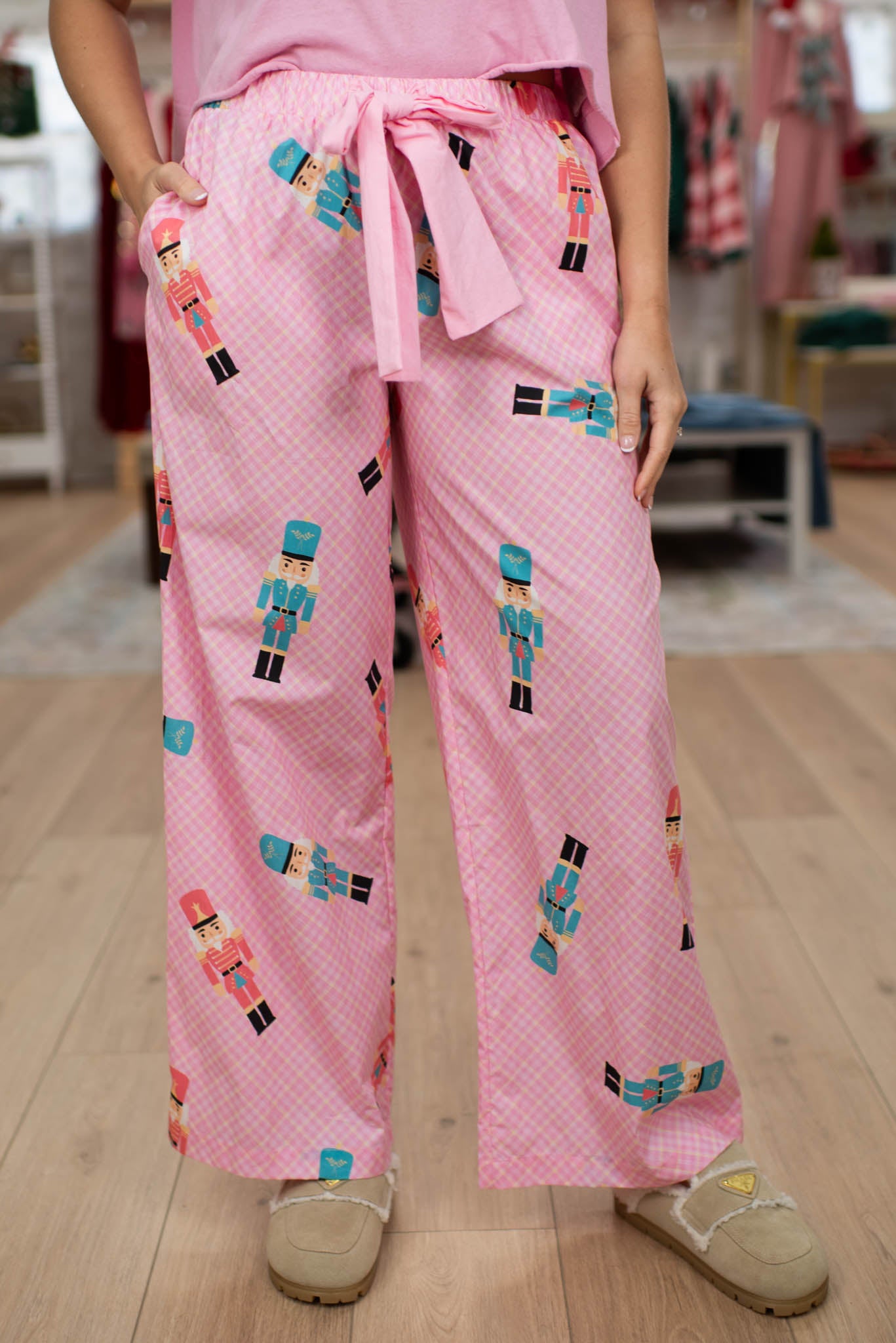 Pink Nutcracker PJ Pants