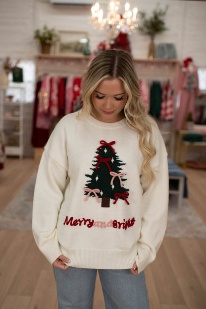 Christmas Tree Graphic Sweater