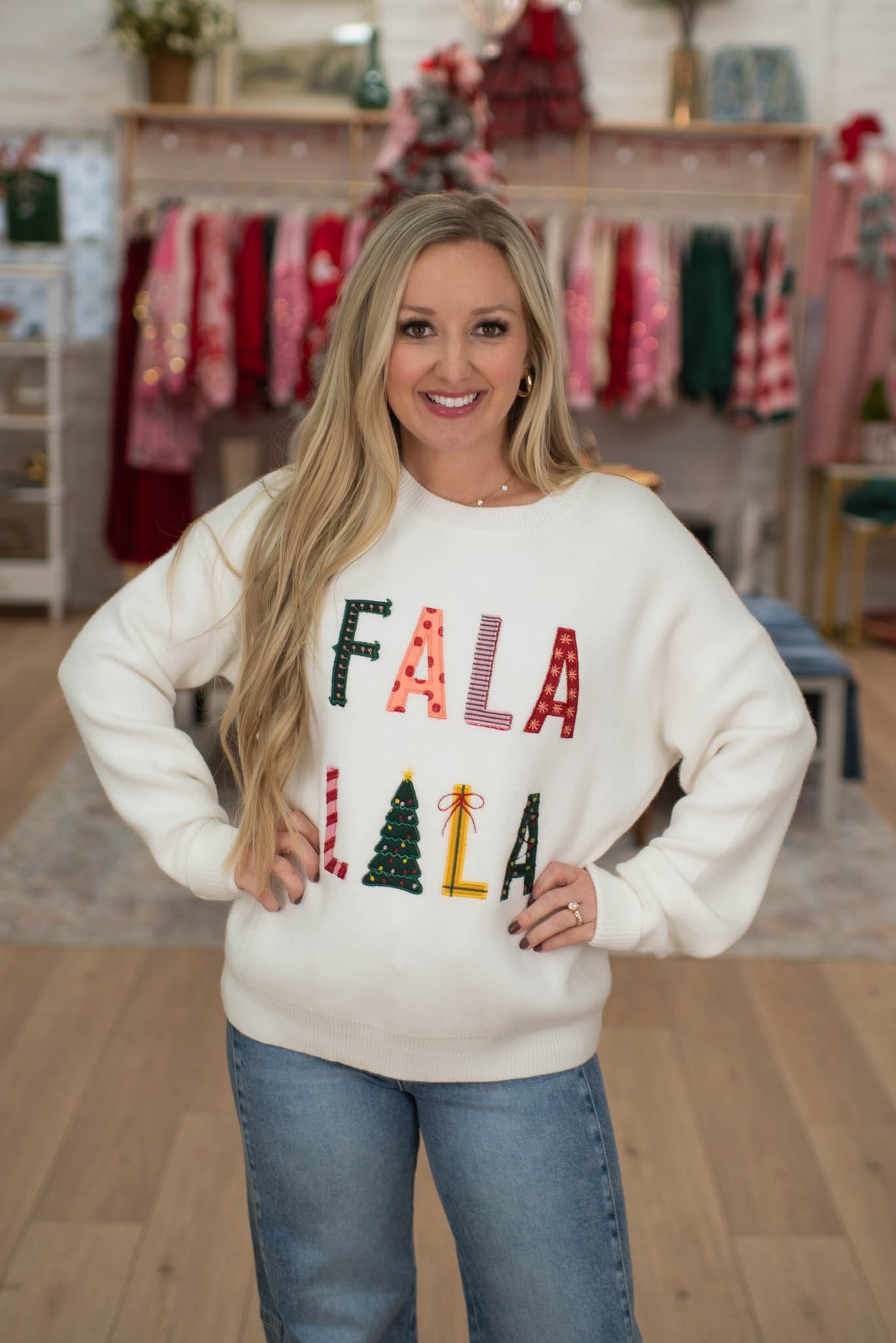 Fa La La La Festive Sweater