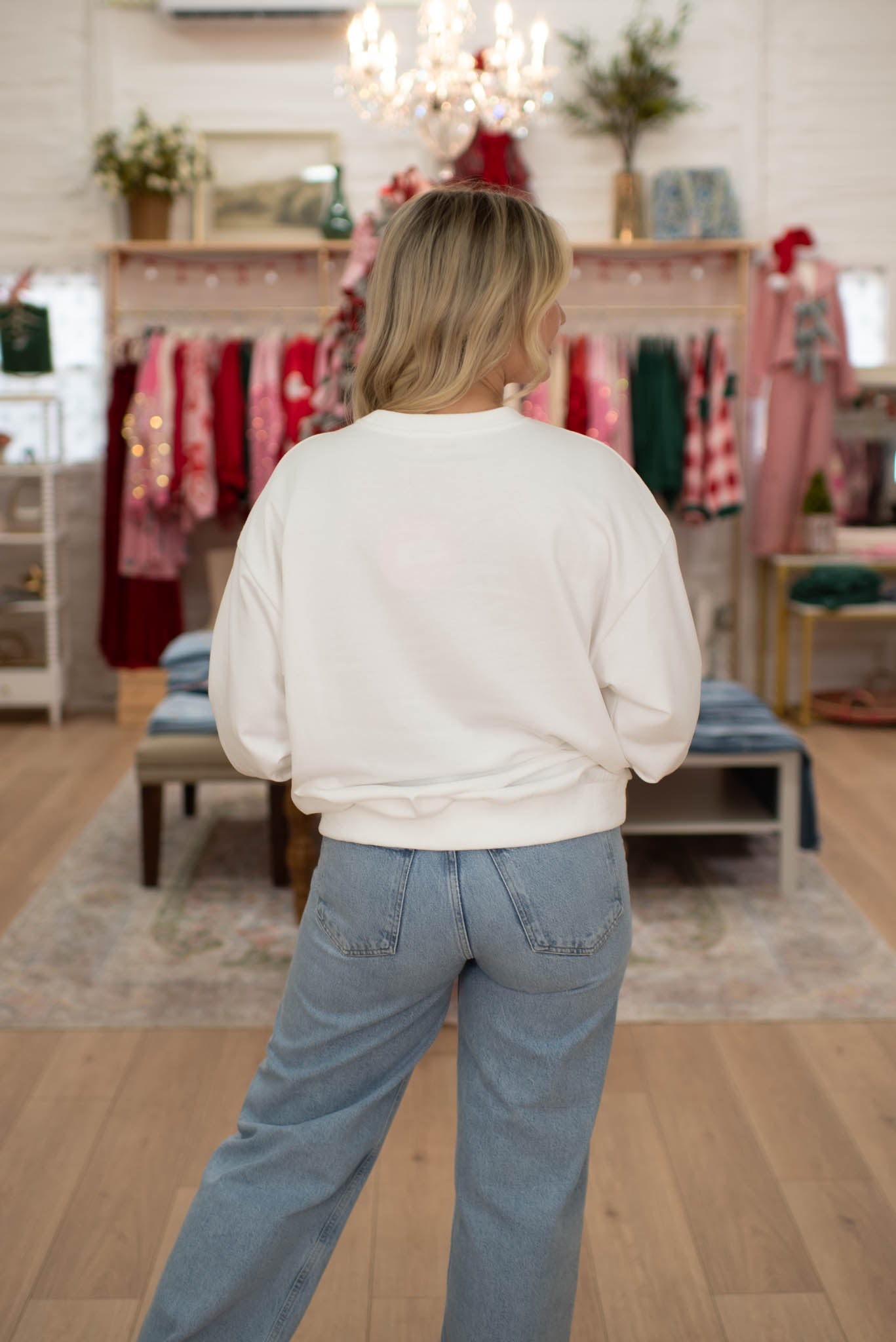 Holly Jolly Patchwork Sweatshirt