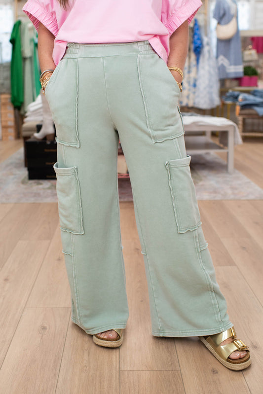 Comfort Sage Cargo Pants
