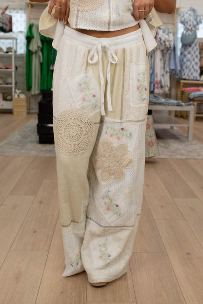 Keepsake Neutral Patchwork Pants