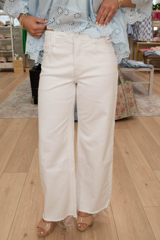 White Risen Everyday Essential Tummy Control Pants