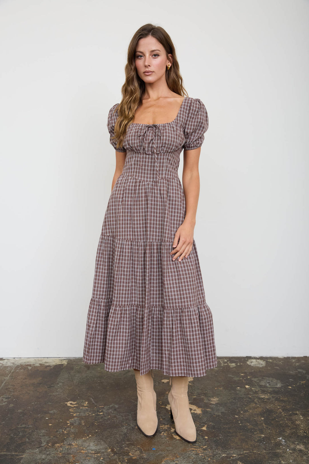 Fall Picnic Midi Dress