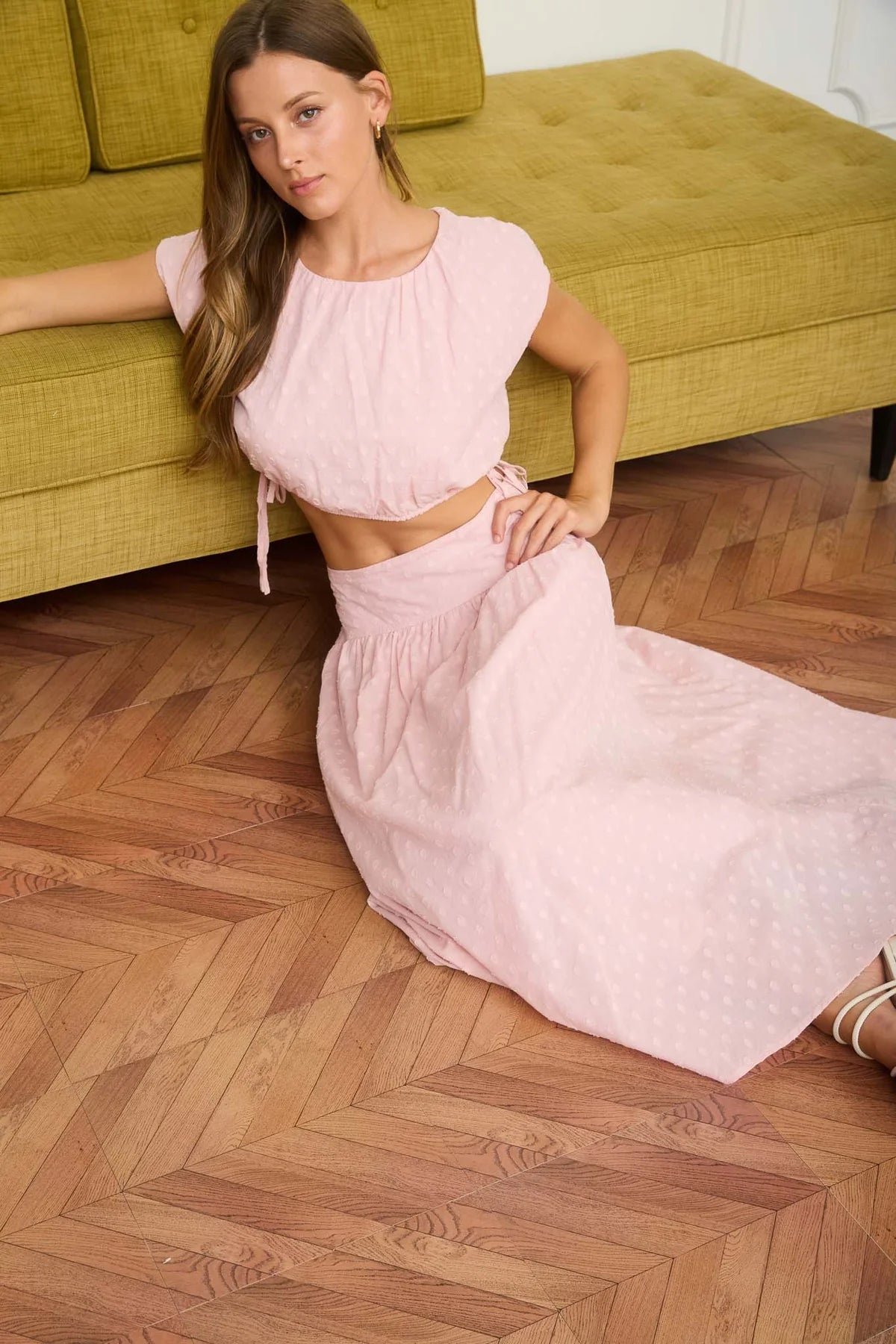 Barely Blush Skirt Set