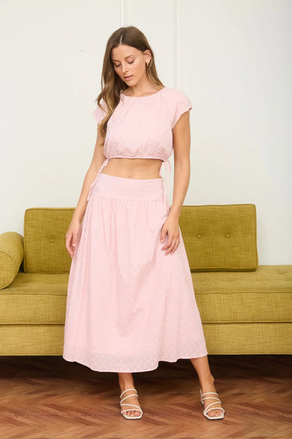 Barely Blush Skirt Set