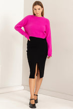 Fuchsia Cropped Sweater