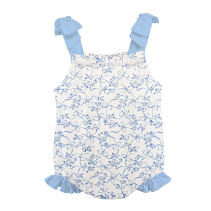 Blue Romantic Toile Bubble