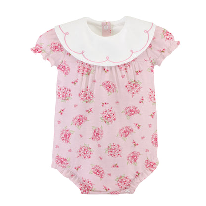 Pink Hydrangeas Bubble W/Collar