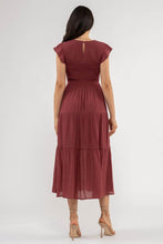 Wine Midi Dress