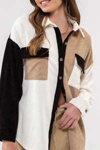 Colorblock Shacket
