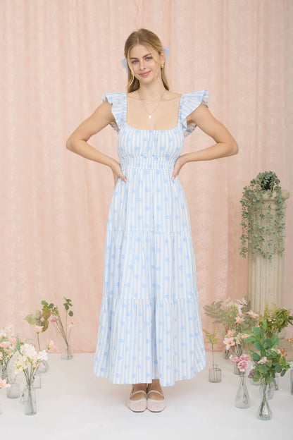 Soft Breeze Tiered Midi Dress
