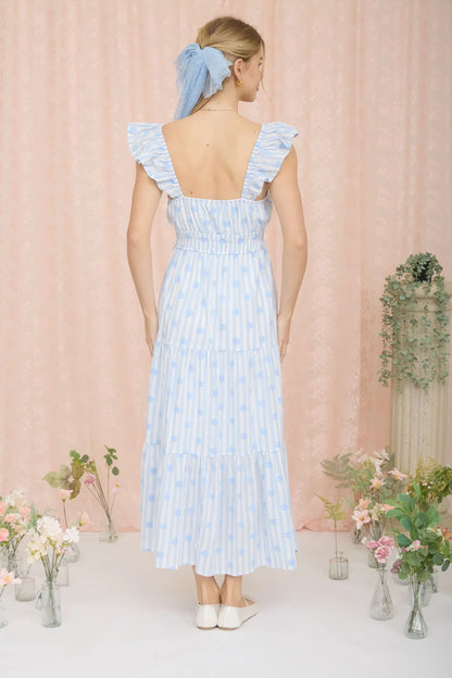 Soft Breeze Tiered Midi Dress
