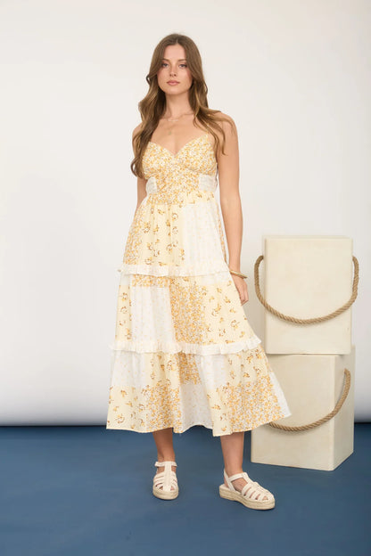 Honey Bloom Midi Dress