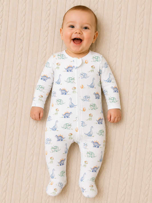 Pastel Dinos Footie