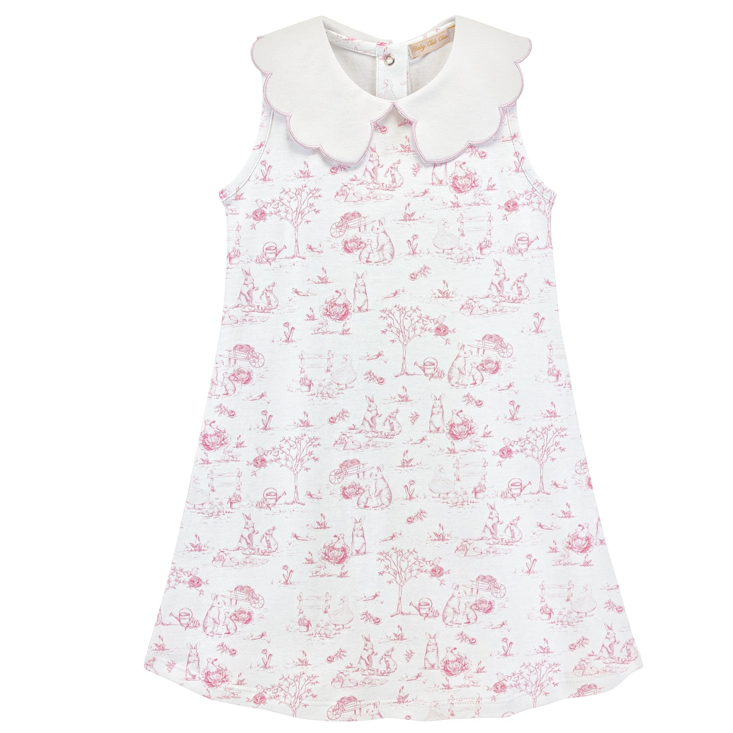 Pink Toile Bunny Dress