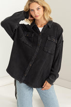 Black Washed Shacket