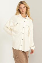 Cream Washed Shacket