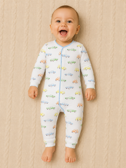 Vintage Cars Coverall W/Pipping