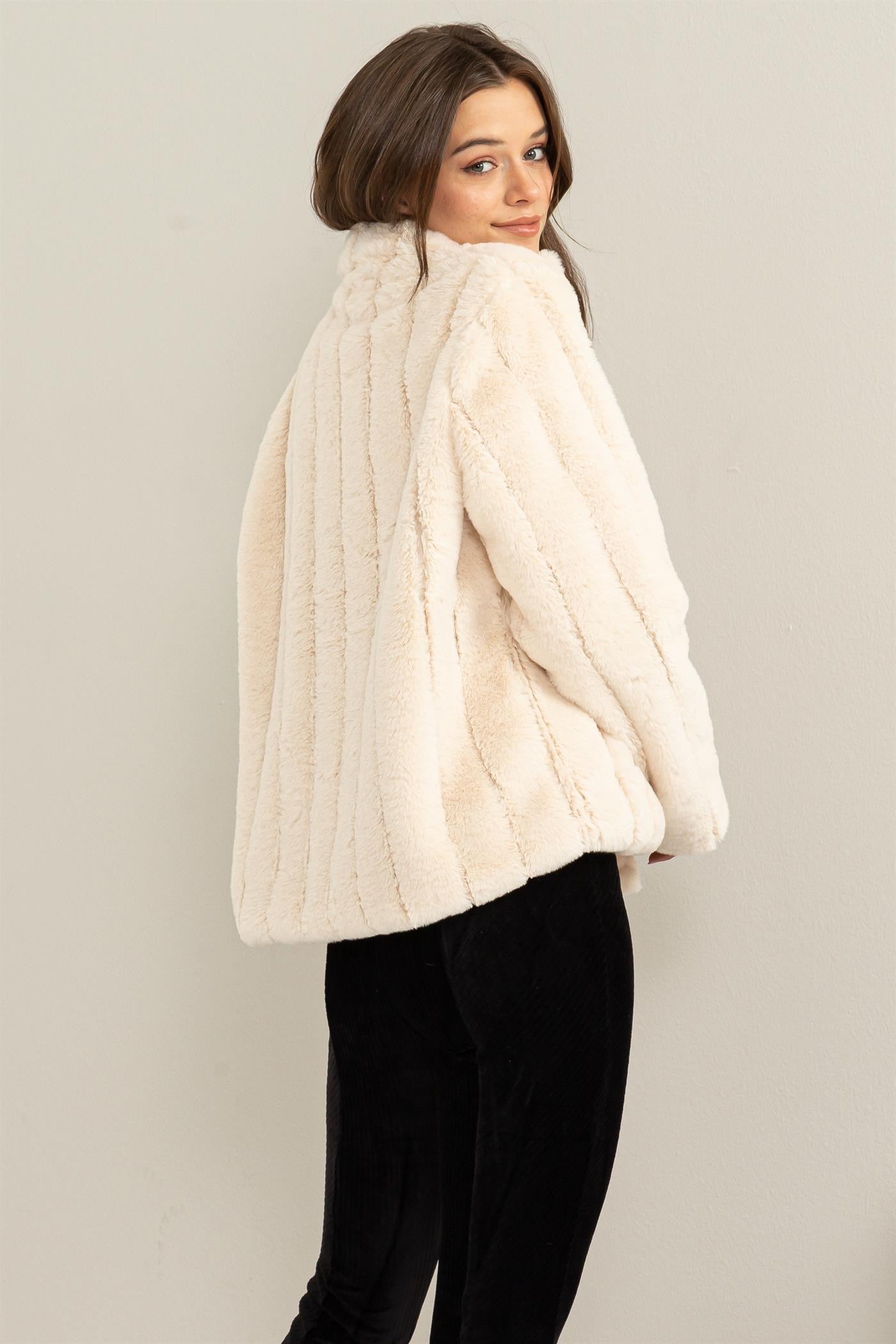 Cream Fur Jacket