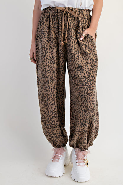 On The Prowl Leopard Jogger Pants