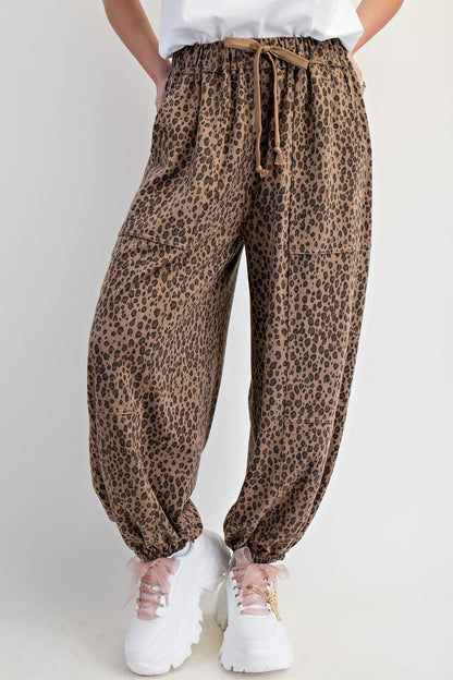 On The Prowl Leopard Jogger Pants