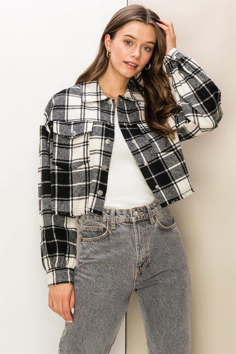 Black Plaid Shacket
