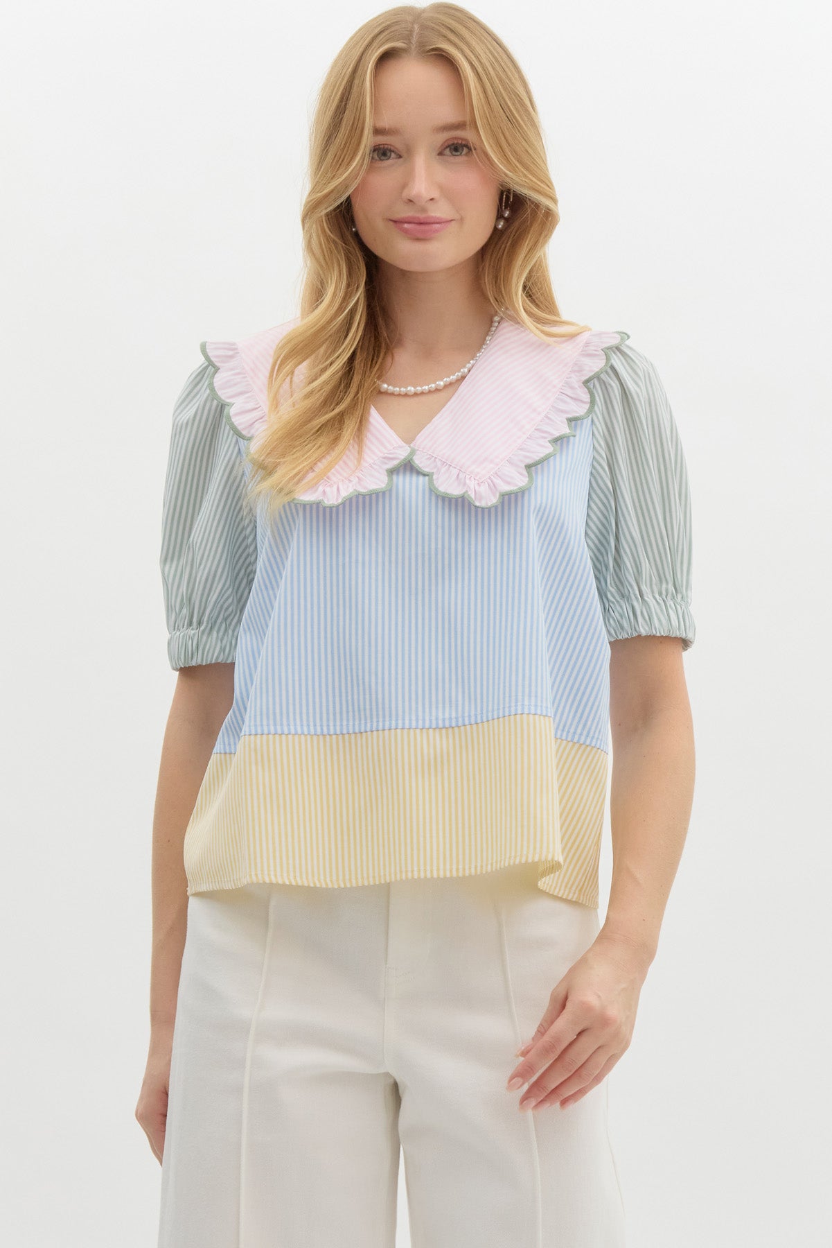 Multi Color Striped Top
