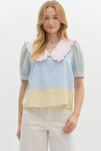 Multi Color Striped Top