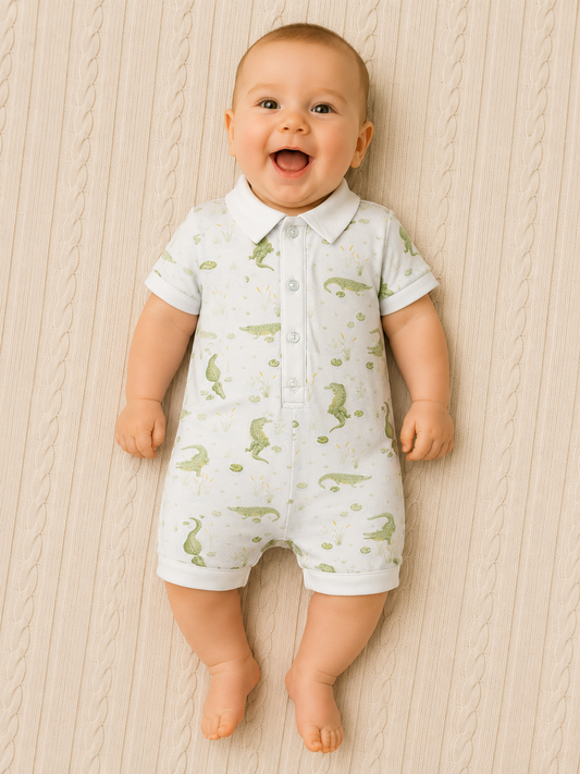 River Crocs Collared Romper