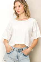 All The Better White Crop Tee