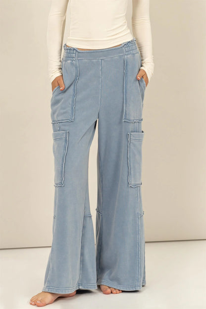 Denim Blue Oversized Pants
