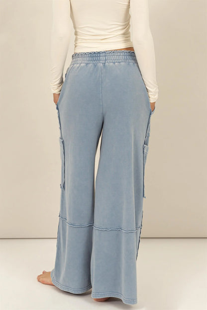 Denim Blue Oversized Pants