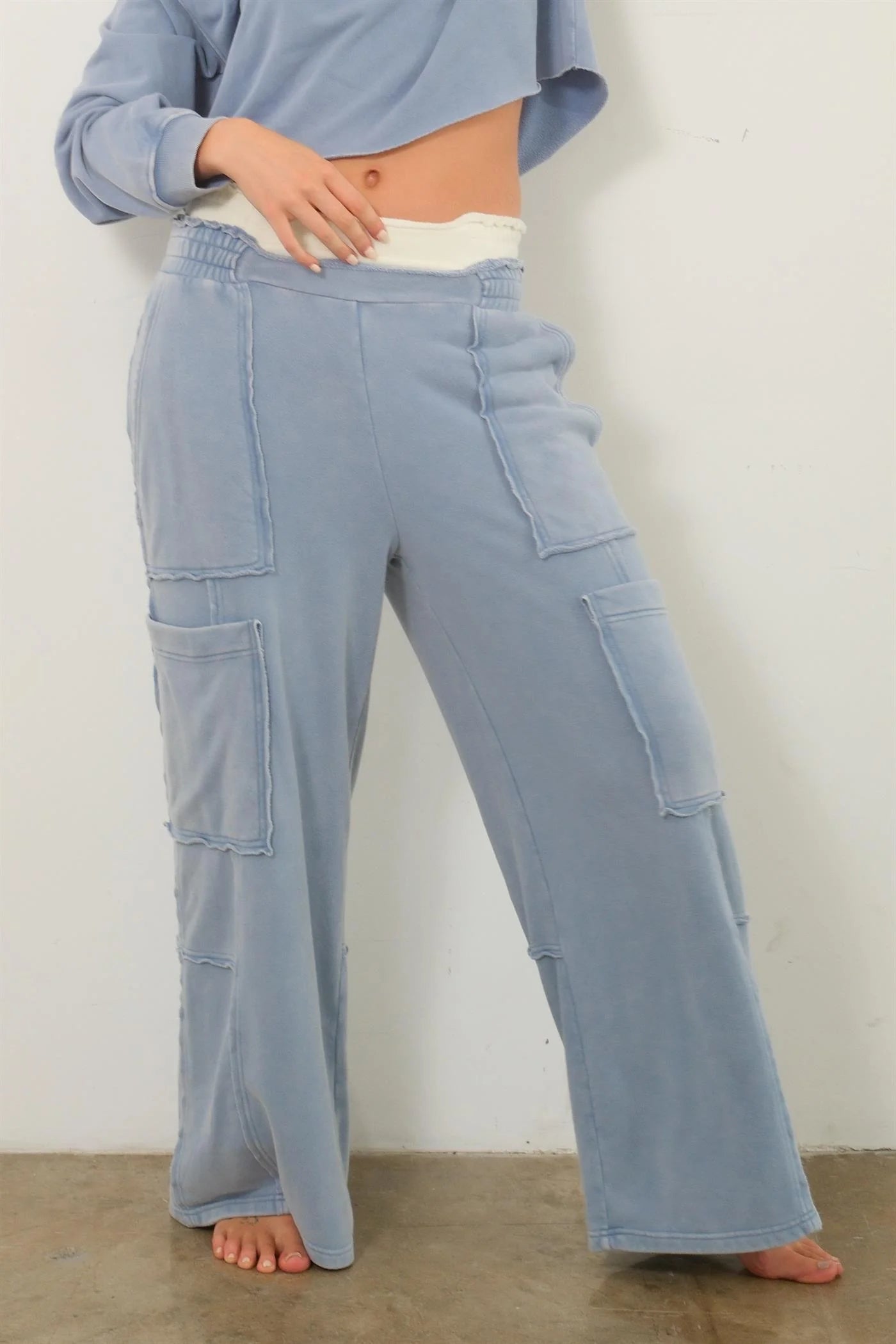Denim Blue Oversized Pants