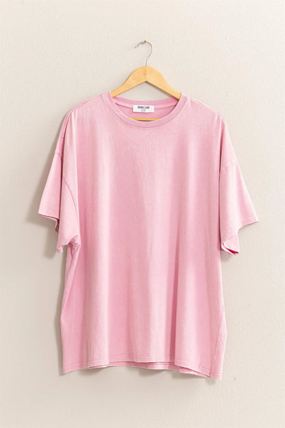 Pink Oversized T Shirt