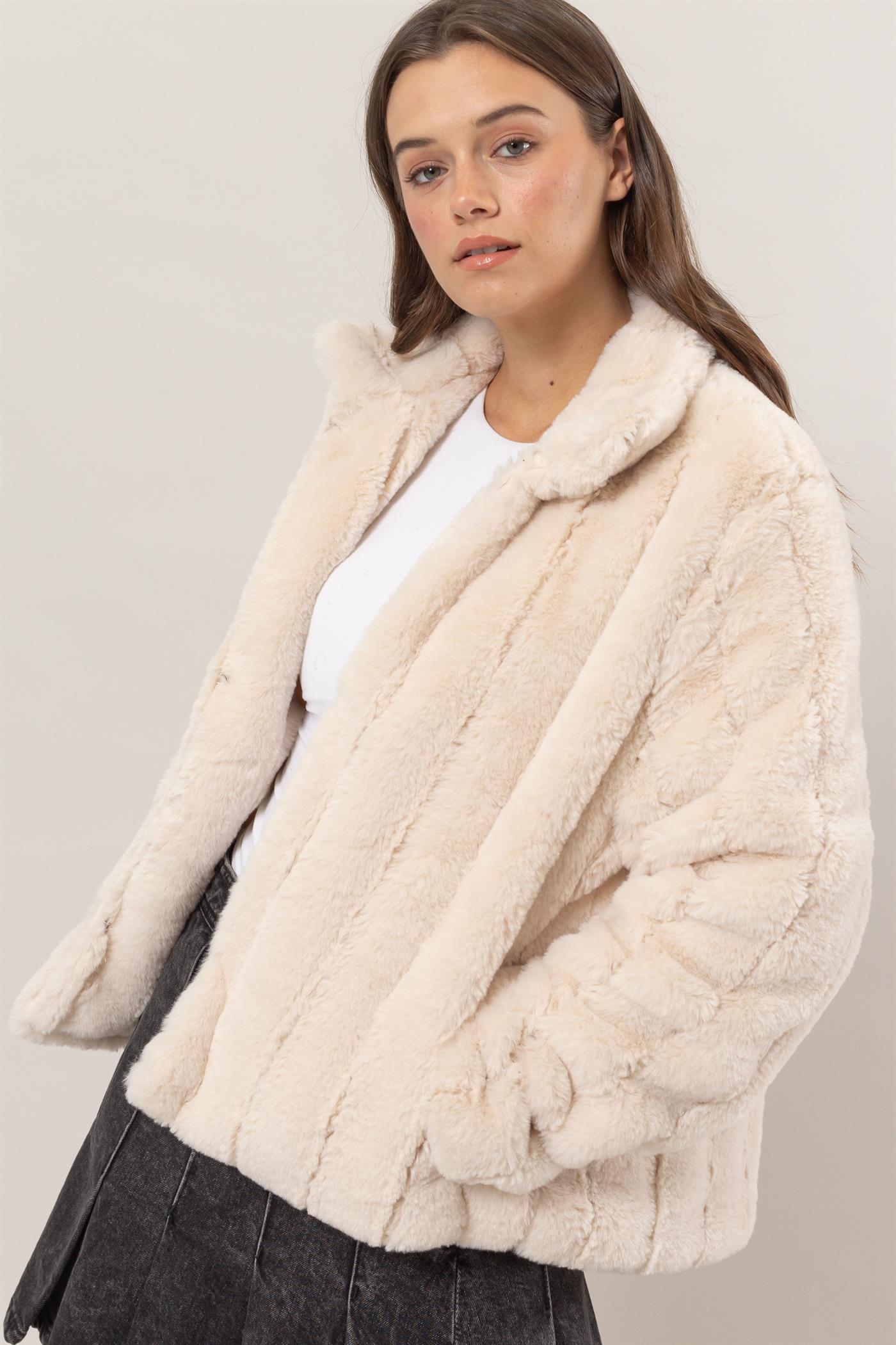 Cream Fur Jacket