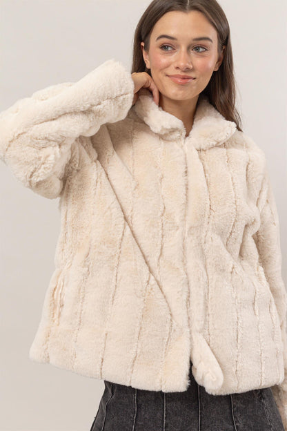 Cream Fur Jacket