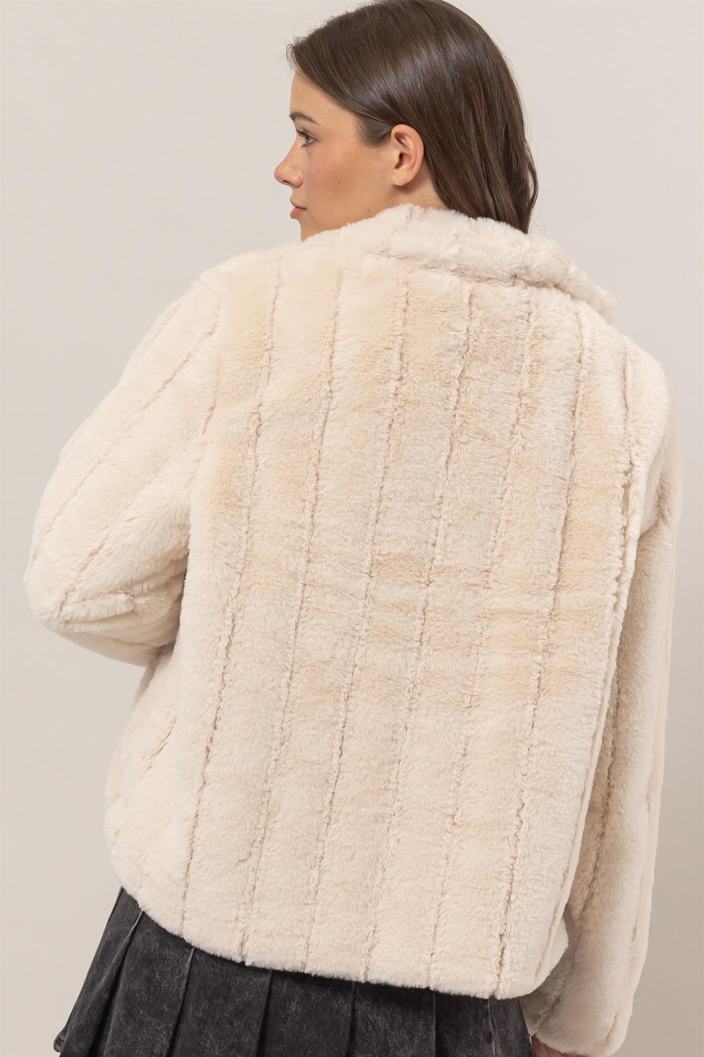 Cream Fur Jacket