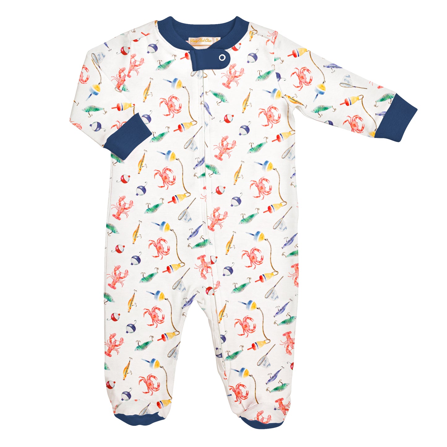 Coastal Claws Zipped Footie