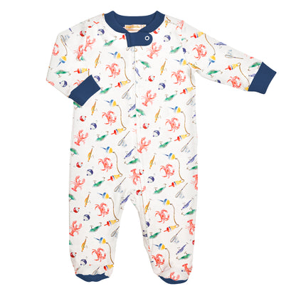 Coastal Claws Zipped Footie