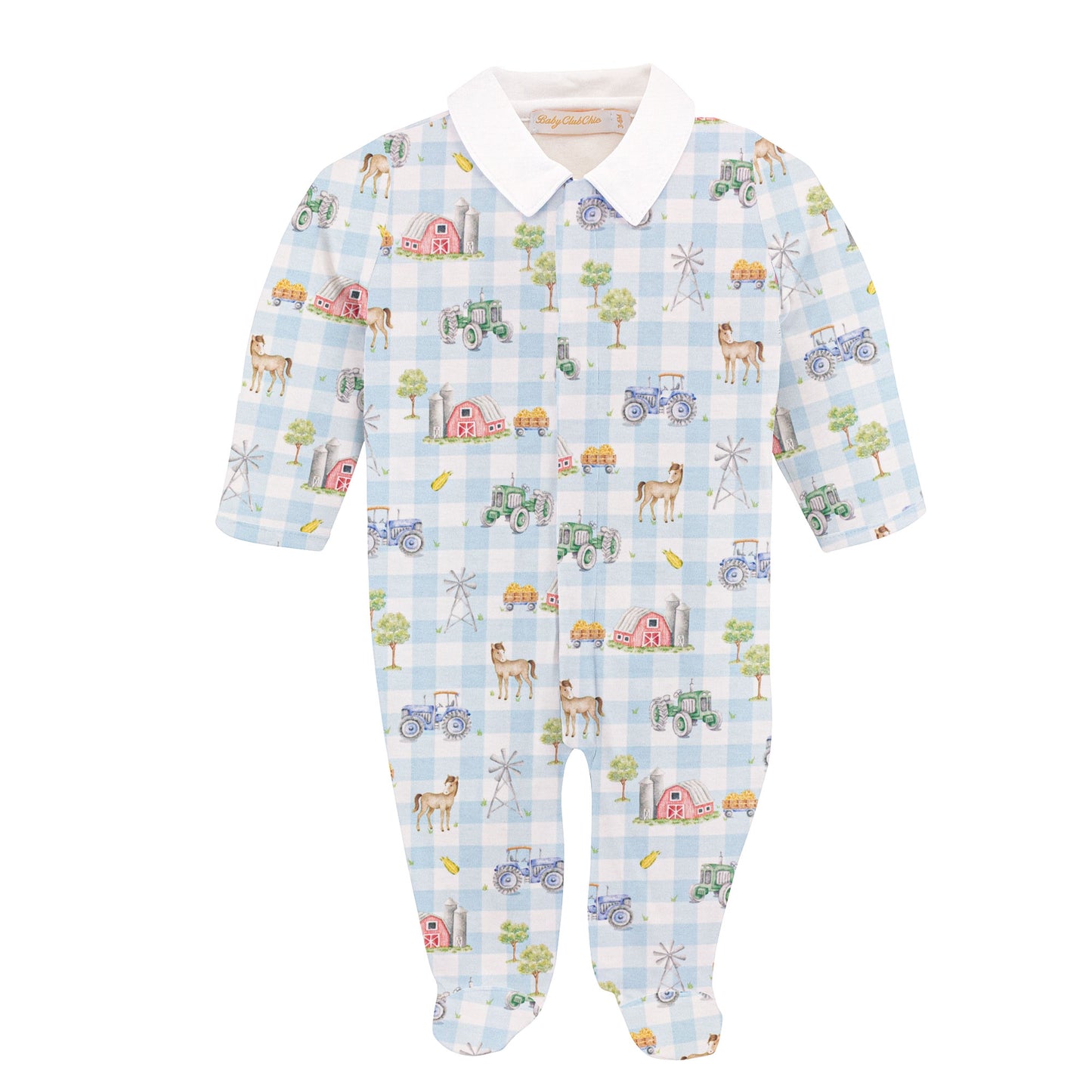 Barnyard Print Footie