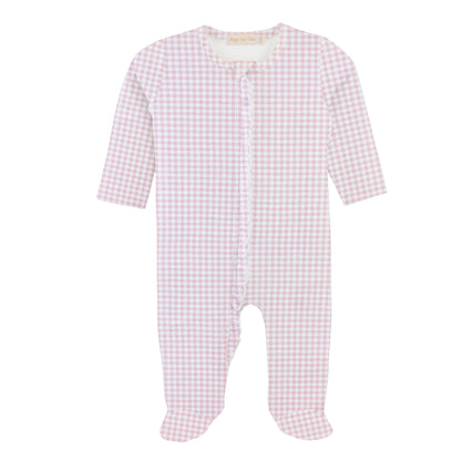 Pink Mini Checkered Footie