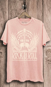 Pink Rock & Roll Graphic Tee