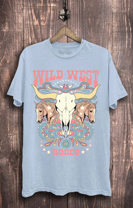Blue Wild West Graphic Tee