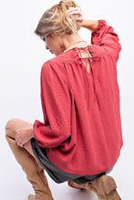Raspberry Square Neck Top