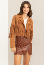 Camel Fringe Jacket