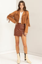 Camel Fringe Jacket
