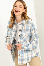 Blue Plaid Shacket